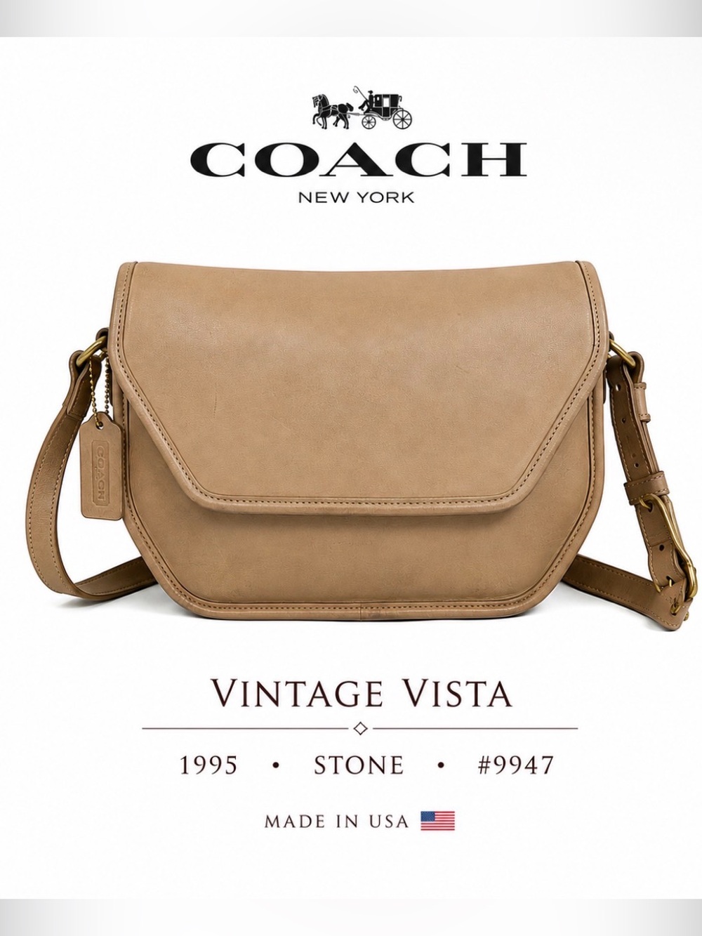 Coach Vista Stone Bag Style 9947 vintage
